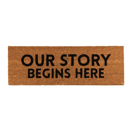 Our Story Welcome Mat